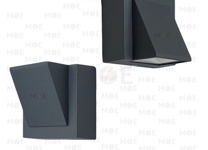 Goldenlight LED Outdoor Wall Light Gray Warmwhite 8x3cm 5W | SH-202 GR WW | ابليك حائط ليد رمادي ورم وايت