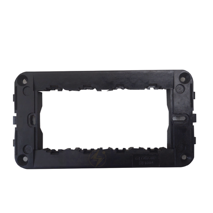 Glamour Mounting Frame Black 4module | SB1004