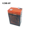Raw Power Sealed Lead Acid Rechargeable Battery (SLA/VRLA) 4.5Ah 6V | 6RP4.5VA