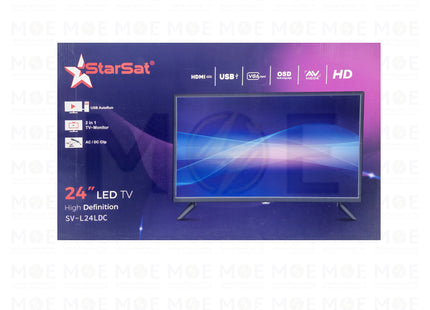 StarSat LED 2 in 1 TV. Monitor HD ACDC 12V 24inch  SV-L24LDC - تلفزيون ليد كهرباءبطارية 