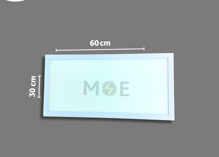 Goldenlight LED Panel Light Fixture White Surface Daylight 30x60cm 30W | PF30*60 | شاسي ليد ظاهر ابيض دايلايت