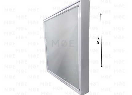 Philips Surface Tube Light Fixture Prismatic Diffuser With Electronic Ballast White 4xT8 4x18W 60x60cm | TCS-03/418 | شاسي فلوسنت فارغة ظاهرة ترانس الكترون ابيض