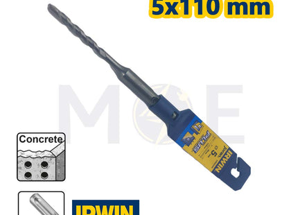 Irwin SDS Plus Hammer Drill Bit 5mm (TL:110mm , WL:50mm) | 10501945
