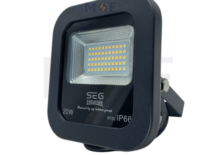 SEG SMD LED Floodlight 20W WarmWhite 1800Lm IP66 | برجكتور ليد مطري ورم وايت