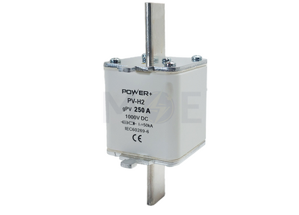 Power+ Ceramic Knife/Blade Fuse 250A 1000V DC 50KA gPV | PV-H2 فيوز سكين
