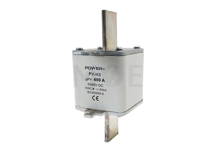 Power+ Ceramic Knife/Blade Fuse 400A 1000V DC 50KA gPV | PV-H3 فيوز سكين