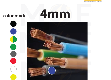 Liban Cables Single Core Flexible 4mm Blue | NYAF | شريط مفرد شعري ازرق