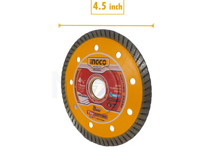 INGCO Ultrathin Diamond Wet Cutting Disc 115x22.2mm | DMD031151HT