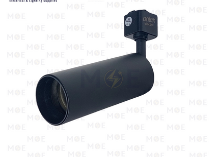 Onlex Track Light Head Spot Black 14x5.5cm GU10 | LX-304 | سبوت سكة كعب ستارتر فارغ اسود
