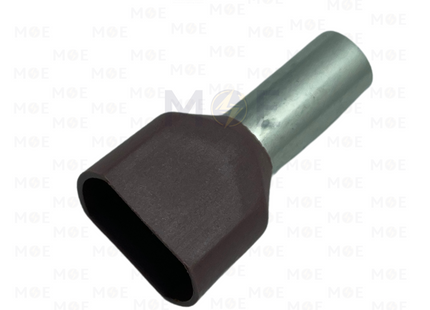 SEC Double Insulated Ferrule Terminal Brown 10mm | TE10-14 | كوس انبوب مجوز بني