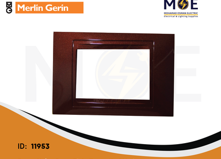 Merlin Gerin Eunea Unica Cover Plate Teracotta 3module | U4.103.51 | بلاك بلاستيك طيني