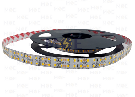 IP20 LED Strip Light Double WarmWhite 12V 2835 240Led 16mm R5mt | بكرة ستريب ليد دوبل ورم وايت