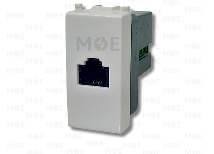 NewVS/ Plana Telephone Socket | RJ11 phone jack 6/4 white | IT-414 | بريز تلفون ابيض