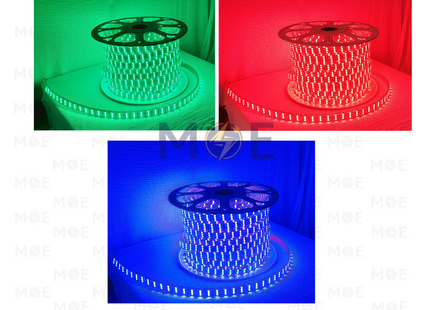 CuperLight LED Strip Light RGB 5050 Triple 3Row 144Led R50mt | بكرة ستريب ليد ملون