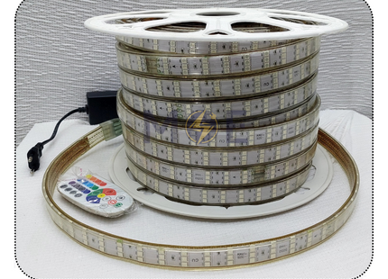 CuperLight LED Strip Light RGB 5050 Triple 3Row 144Led R50mt | بكرة ستريب ليد ملون
