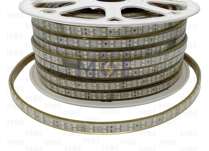 MEC LED Strip Light Double RGB 5050 2Row 120Led 12mm R50mt | بكرة ستريب ليد ملون