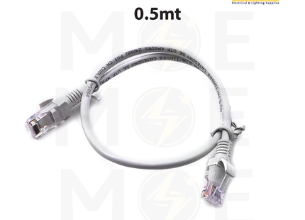 CAT5e UTP Patch Cord Cable Gray 0.5mt | وصلة باتش كورد رمادي