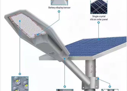 Viko LED SMD IP67 Solar Street Light With Remote Controller Daylight 400W | MJ-XJ804