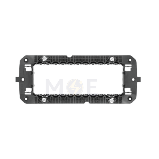 Gewiss CHORUSMART Mounting Frame Black 6module +screws | GW16806 | شاسي مسدسة اسود