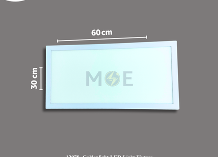 Goldenlight LED Panel Light Fixture White Surface Warmwhite 30x60cm 40W | PF30*60-WH WW | شاسي ليد ظاهر ابيض ورم وايت