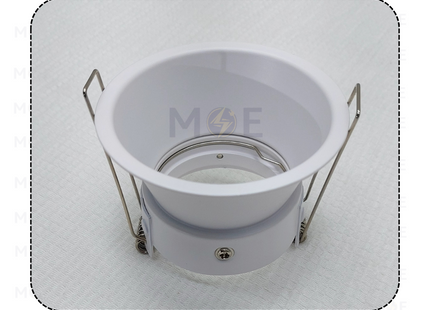 HS downlight / Spotlight Frame MR16 White Recessed Fix Circular Trimless 7.5cm | سبوت فارغ ترملس مدور مخفي ابيض ثابت