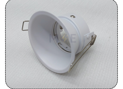 HS downlight / Spotlight Frame MR16 White Recessed Fix Circular Trimless 7.5cm | سبوت فارغ ترملس مدور مخفي ابيض ثابت
