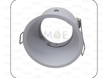 HS downlight / Spotlight Frame MR16 White Recessed Fix Circular Trimless 7.5cm | سبوت فارغ ترملس مدور مخفي ابيض ثابت