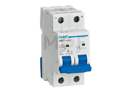 Chint MCB NB1-63 DC 6kA 2P C 25A | 182722 DC دجنتور مجوز