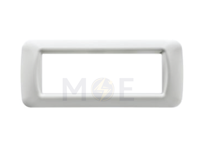 Gewiss Top System Plastic Cover Plate Cloud White 6module | 22506 | بلاك بلاستيك ابيض