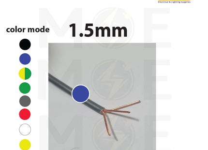 Liban Cables Single Core Stranded 1.5mm Blue | NYA | شريط مفرد قاسي ازرق