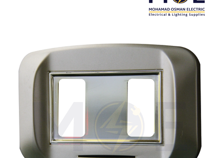 Abbas Mirna Cover Plate Gold*Gold 2module | 2400-04-MRN-ADP | بلاك مجوز ميرنا ذهبي ناشف على ذهبي لميع مع ادبتر