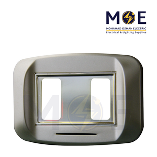 Abbas Mirna Cover Plate Gold*Gold 2module | 2400-04-MRN-ADP | بلاك مجوز ميرنا ذهبي ناشف على ذهبي لميع مع ادبتر