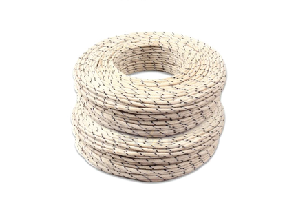 Elcab High Temperature Fiberglass Wire White / Black 300V-500V | 1x2.5mm-SIAF-GL | شريط حراري ابيض/ اسود