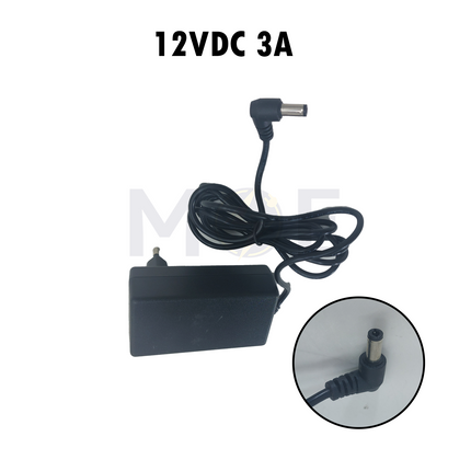 HE Power Adapter With Wide Output Connector AC/DC 12V 3A | 123000