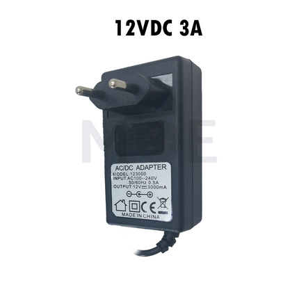 HE Power Adapter With Wide Output Connector AC/DC 12V 3A | 123000