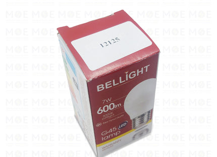 Bellight LED Lamp Bulb WarmWhite E27 560Lm 7W | G45 | لمبة ليد برم بول ورم وايت