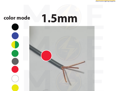 Liban Cables Single Core Stranded 1.5mm Red | NYA | شريط مفرد قاسي احمر