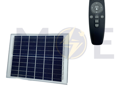 SMD LED Floodlight Solar With Solar Panel & Remote Control 300W Daylight 3100Lm IP65 | LAPLEDSOLFL3100LM | برجكتور ليد مع لوحة طاقة شمسية و ريموت كونترول دايلايت