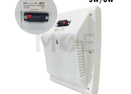 Nova Surface Mounted Speaker Rectangular White 70V100V 3W6W  JL-3012  سبيكر مستطيل ظاهر ابيض