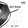 Speaker Wire Audio Video AV High Performance Transparent 2x1.5mm شريط سبيكر شفاف