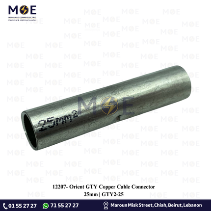 Orient GTY Copper Cable Connector 25mm | GTY2-25