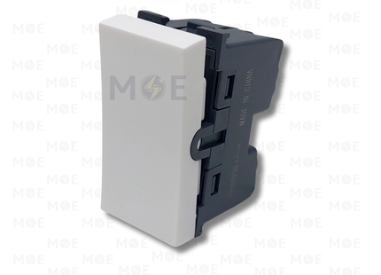 Orva Intermediate Reversing switch white 1module | MS30103 | مفتاح تربل دركسيون ابيض