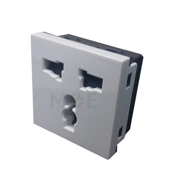 Orva English Standard Socket Outlet white 2module | MS30220 | بريز انكليزي ابيض