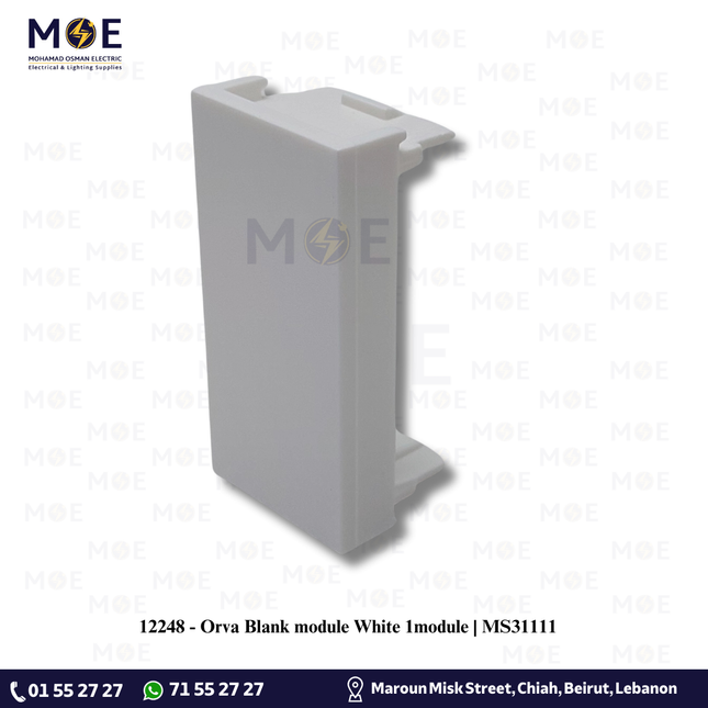 Orva Blank module White 1module | MS31111