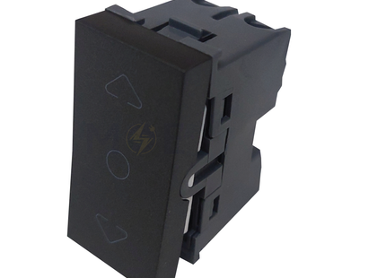 Orva Curtain Switch Black 1P 10A 250V | MS30107-290 | مفتاح ستور اسود