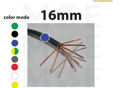 Liban Cables Single Core Stranded 16mm Blue | NYA | شريط مفرد قاسي ازرق