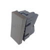 Orva 2way switch Magnesium 1module | MS30102-270