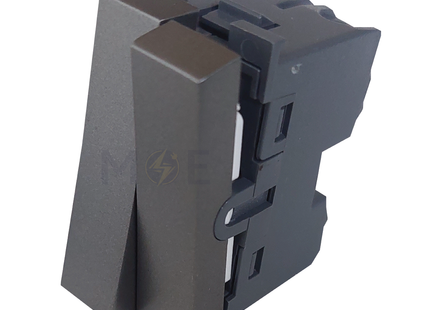 Orva Double Small 1way switch Magnesium 1P 1module | MS30104-270 | مفتاح مجوز مغنيسيوم