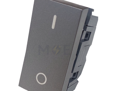 Orva 1Way Switch Magnesium 2P 16A 250V 0-1 | MS30120-270 | مفتاح مفرد خطين مغنيسيوم