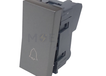 Orva Door Bell Switch/ Push Button Magnesium 1P 10A 1module | MS30108-270 | كباس جرس داخلي مغنيسيوم